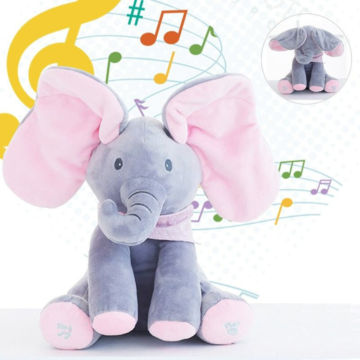 PEEK A BOO MUSICAL ELEPHANT