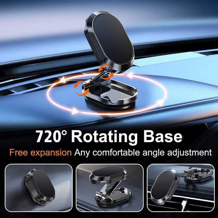 2023 New Alloy Folding Magnetic Car Phone Holder 🔥SALE 50% OFF🔥