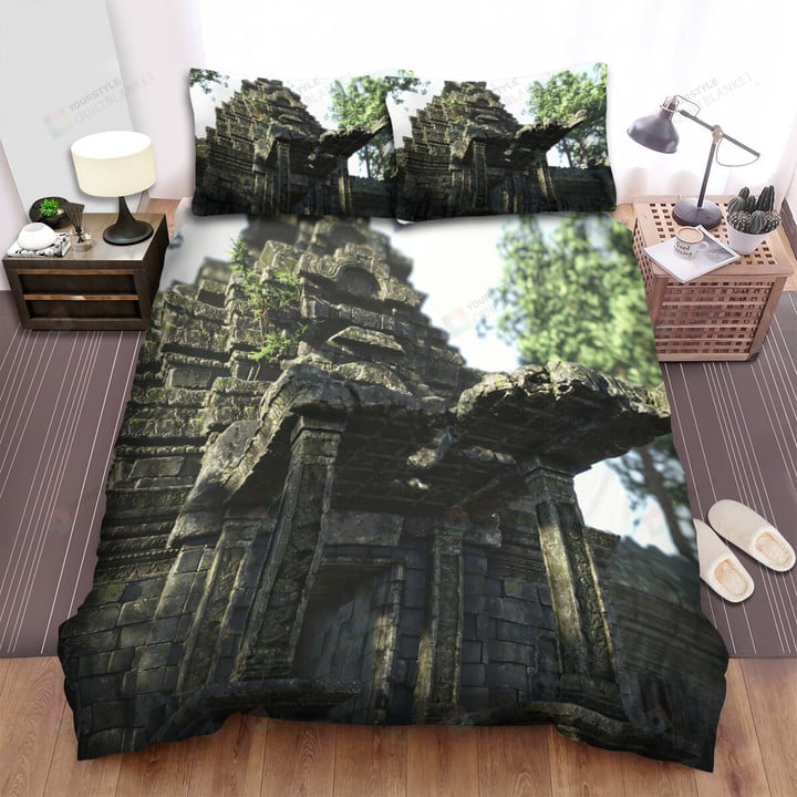 Angkor Wat Temple Cambodia Bed Sheets Spread Comforter Duvet Cover Bedding Sets