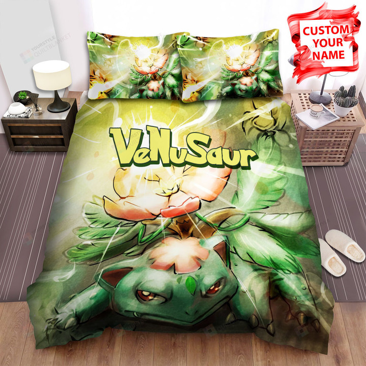 Venusaur Focus Energy Bed Sheets Spread Comforter Duvet Cover Bedding Sets