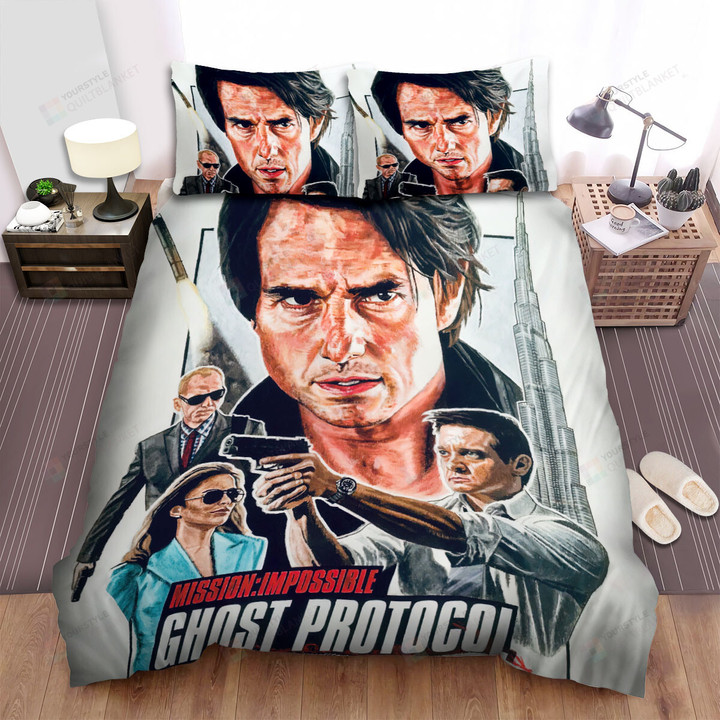 Mission: Impossible - Ghost Protocol (2011) Painting Movie Poster Bed Sheets Spread Comforter Duvet Cover Bedding Sets