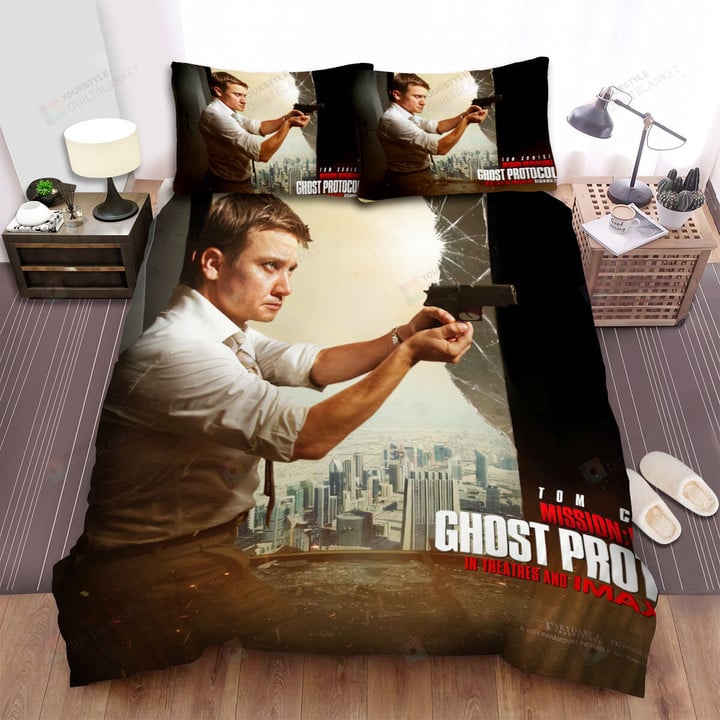 Mission: Impossible - Ghost Protocol (2011) Wallpaper Movie Poster Bed Sheets Spread Comforter Duvet Cover Bedding Sets