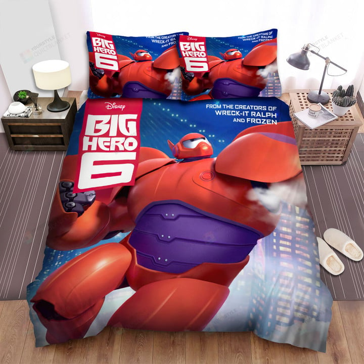 Big Hero 6 (2014) Baymax Poster Bed Sheets Spread Comforter Duvet Cover Bedding Sets
