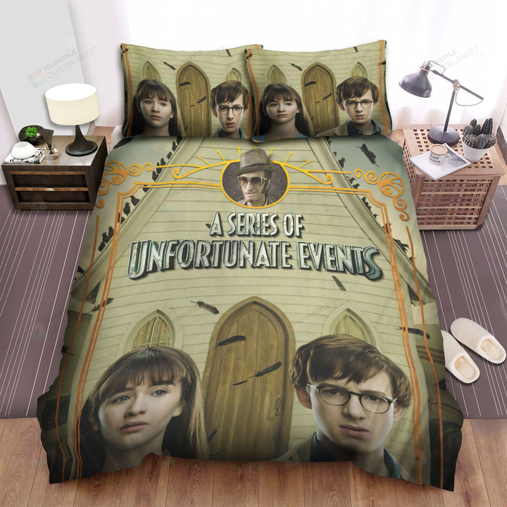 A Series Of Unfortunate Events (2017–2019) Book The Seventh Movie Poster Bed Sheets Spread Comforter Duvet Cover Bedding Sets