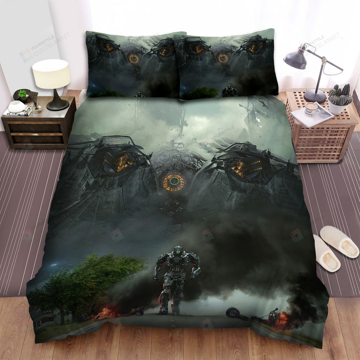 Transformers: Age Of Extinction (2014) Poster Movie Poster Bed Sheets Spread Comforter Duvet Cover Bedding Sets Ver 4