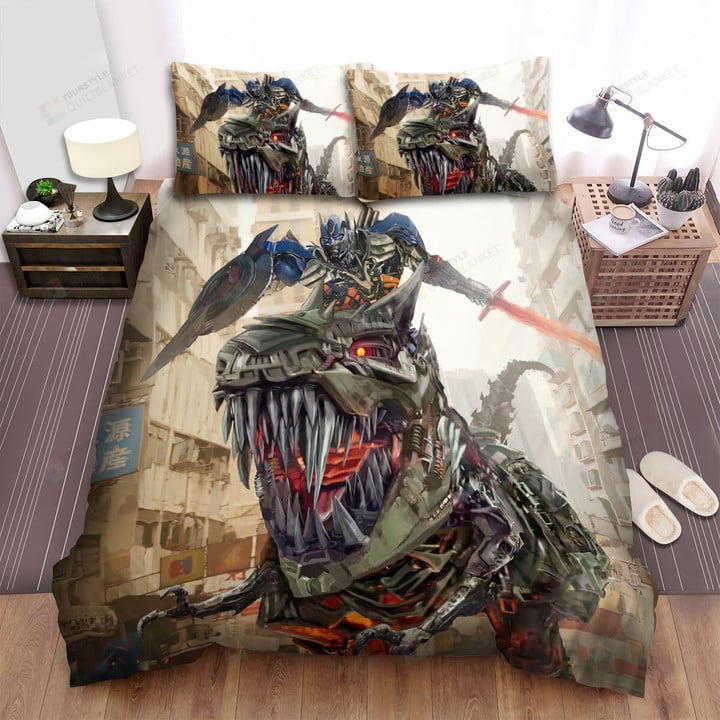 Transformers: Age Of Extinction (2014) Alex Movie Poster Bed Sheets Spread Comforter Duvet Cover Bedding Sets