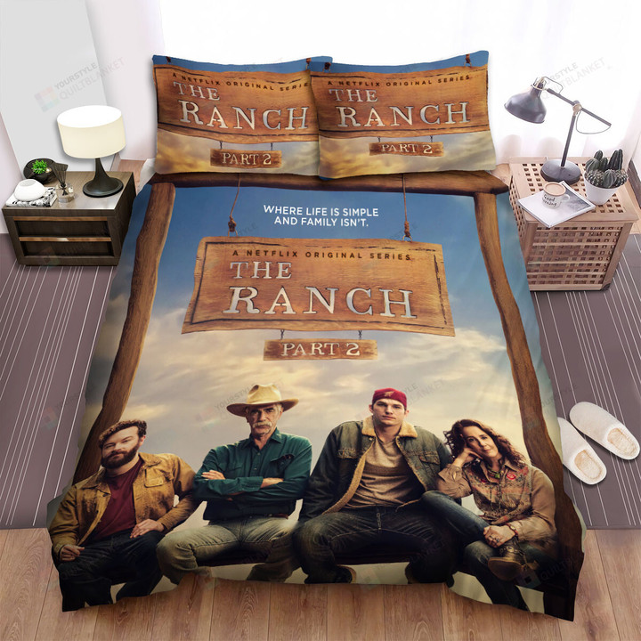 The Ranch (2016–2020) Where Life Is Simple And Family Isn't Bed Sheets Spread Comforter Duvet Cover Bedding Sets