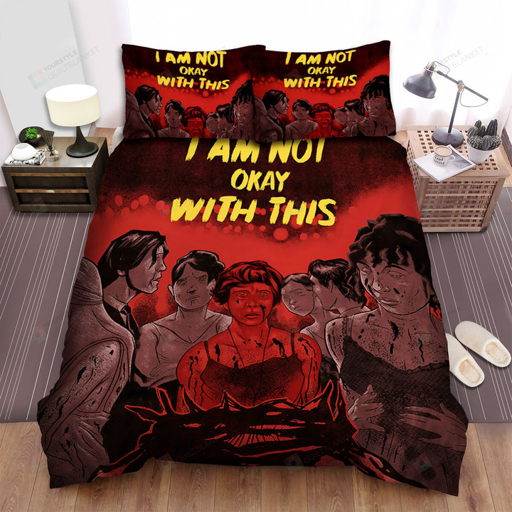 I Am Not Okay With This (2020) Movie Illustration 4 Bed Sheets Spread Comforter Duvet Cover Bedding Sets