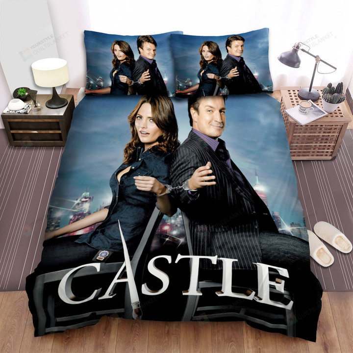 Castle (2009–2016) Outdoor Party Movie Poster Bed Sheets Spread Comforter Duvet Cover Bedding Sets