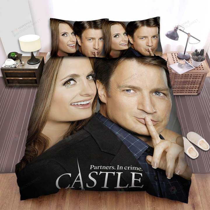 Castle (2009–2016) Partners Movie Poster Bed Sheets Spread Comforter Duvet Cover Bedding Sets