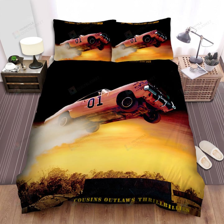 The Dukes Of Hazzard (1979–1985) Outlaws Movie Poster Bed Sheets Spread Comforter Duvet Cover Bedding Sets