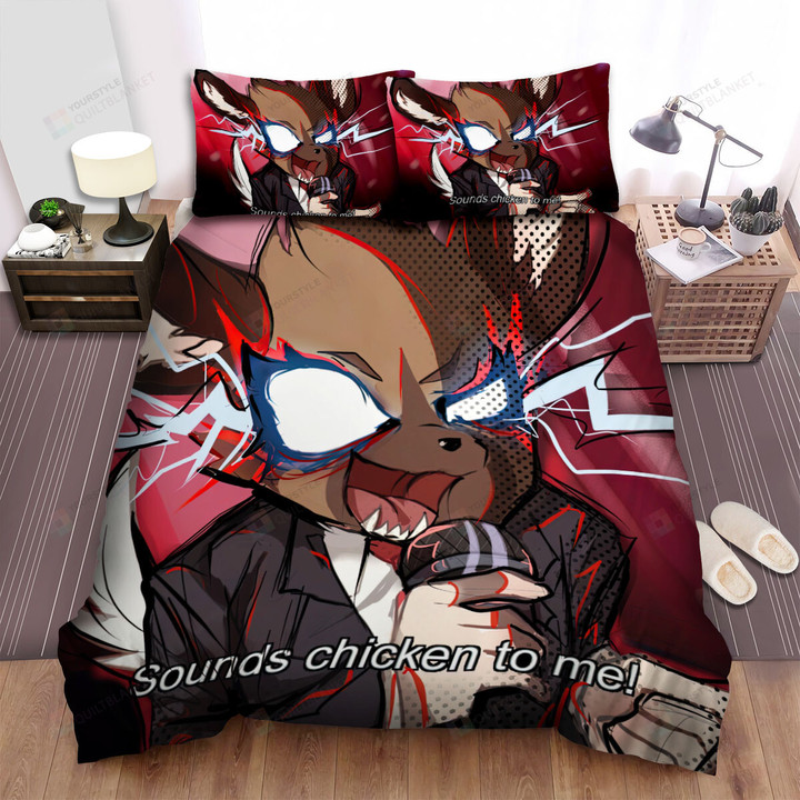 Aggretsuko Rage Haida Digital Art Bed Sheets Spread Duvet Cover Bedding Sets