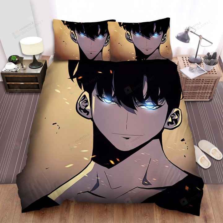 Solo Leveling Sung Jinwoo's Power Awakening Bed Sheets Spread Duvet Cover Bedding Sets