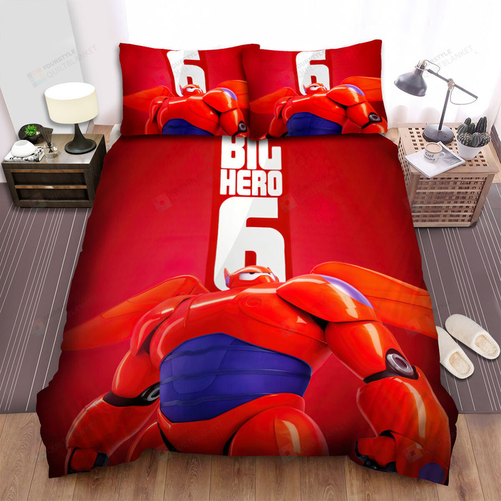 Big Hero 6 (2014) Baymax Poster Artwork 4 Bed Sheets Spread Comforter Duvet Cover Bedding Sets
