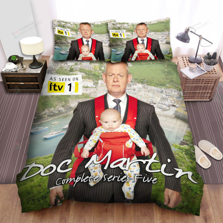 Doc Martin (2004–2022) Complete Series Five Movie Poster Bed Sheets Spread Comforter Duvet Cover Bedding Sets
