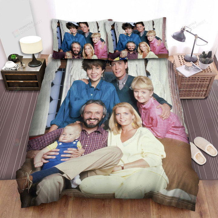 Family Ties (1982–1989) Poster Movie Poster Bed Sheets Spread Comforter Duvet Cover Bedding Sets Ver 3