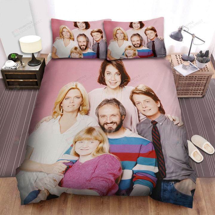 Family Ties (1982–1989) Poster Movie Poster Bed Sheets Spread Comforter Duvet Cover Bedding Sets Ver 4