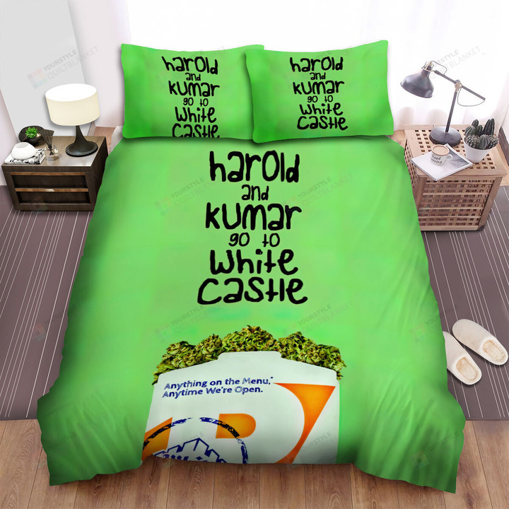 Harold & Kumar Go To White Movie Art 1 Bed Sheets Spread Comforter Duvet Cover Bedding Sets