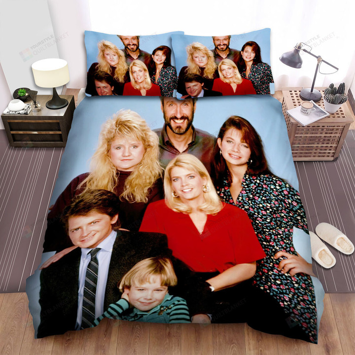 Family Ties (1982–1989) Poster Movie Poster Bed Sheets Spread Comforter Duvet Cover Bedding Sets Ver 9