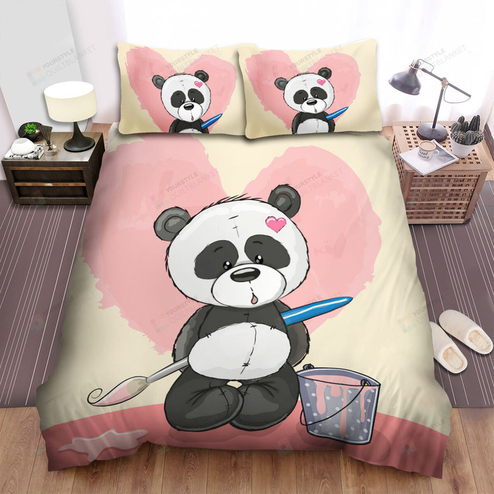 The Wildlife - The Panda Painter Bed Sheets Spread Duvet Cover Bedding Sets