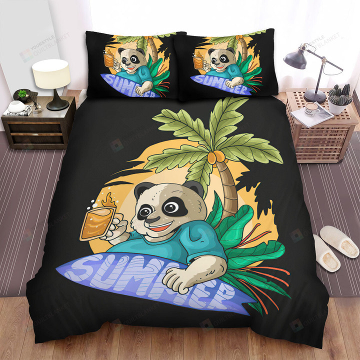 The Wildlife - The Panda Enjoying The Summer Life Bed Sheets Spread Duvet Cover Bedding Sets