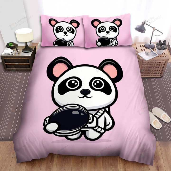The Wildlife - The Panda Astronaut Art Bed Sheets Spread Duvet Cover Bedding Sets