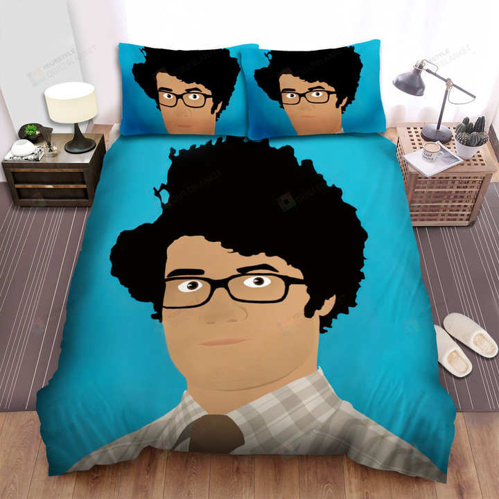 The It Crowd (2006–2013) Blue Background Movie Poster Bed Sheets Spread Comforter Duvet Cover Bedding Sets