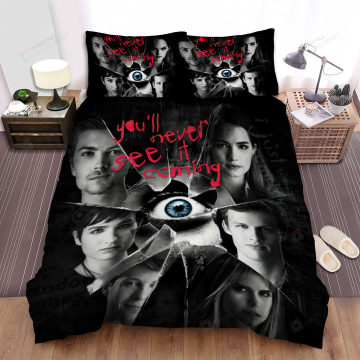 Scream: The Tv Series (2015–2019) You'll Never See It Coming Movie Poster Bed Sheets Spread Comforter Duvet Cover Bedding Sets