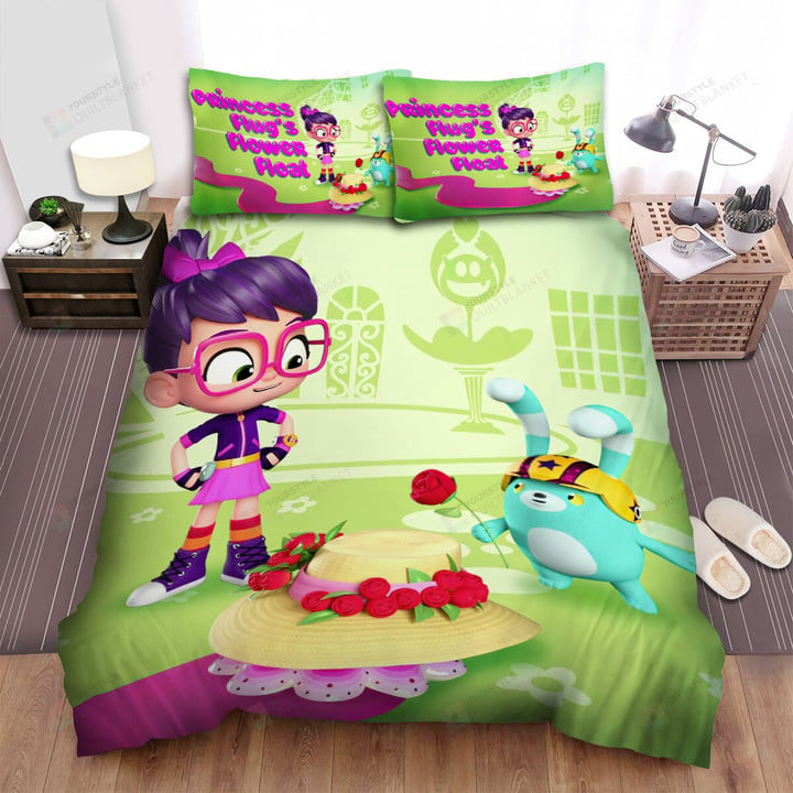 Abby Hatcher Episode Princess Flug's Flower Float Bed Sheets Spread Duvet Cover Bedding Sets