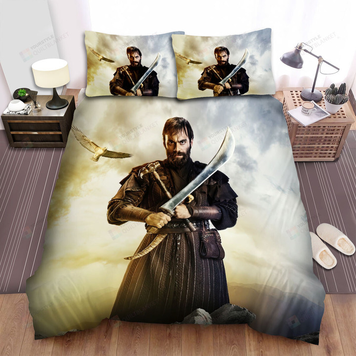 Dirilis: Ertugrul (2014–2019) Hammer And Knife Movie Poster Bed Sheets Spread Comforter Duvet Cover Bedding Sets