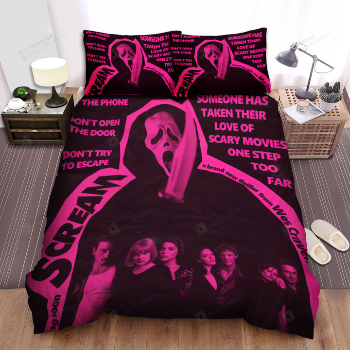 Scream: The Tv Series (2015–2019) Don't Answer The Phone Movie Poster Bed Sheets Spread Comforter Duvet Cover Bedding Sets