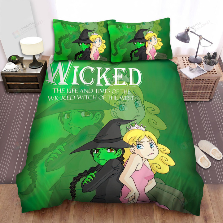 Wicked (Ii) Movie Art 2 Bed Sheets Spread Comforter Duvet Cover Bedding Sets