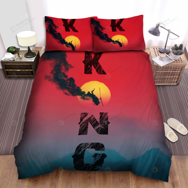 Kong: Skull Island (2017) Movie Poster Artwork Bed Sheets Spread Comforter Duvet Cover Bedding Sets