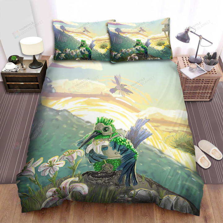 The Wildlife - The Hummingbird In The Hill Bed Sheets Spread Duvet Cover Bedding Sets