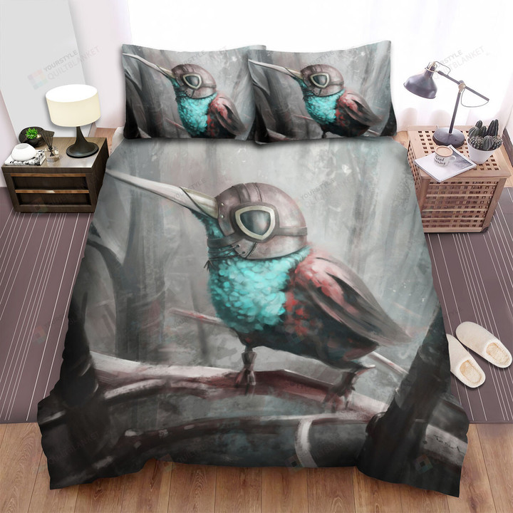 The Wildlife - The Hummingbird Pilot Art Bed Sheets Spread Duvet Cover Bedding Sets