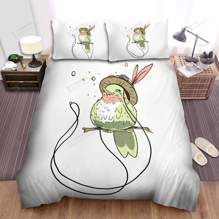 The Wildlife - The Hummingbird Smiling Art Bed Sheets Spread Duvet Cover Bedding Sets