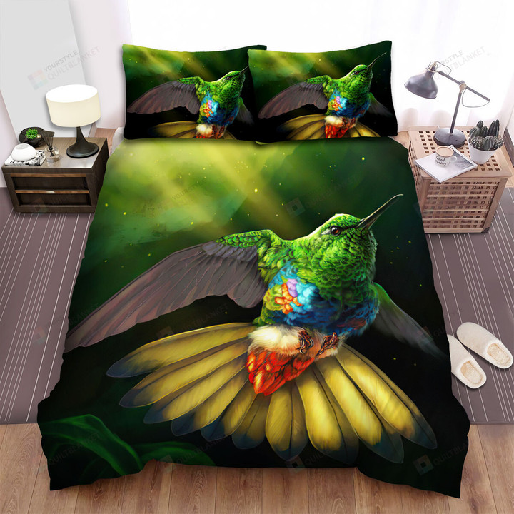 The Wildlife - The Green Head Hummingbird Bed Sheets Spread Duvet Cover Bedding Sets