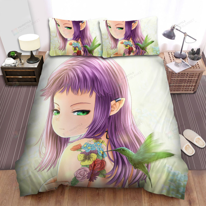 The Wildlife - The Hummingbird And The Tattoo Elf Bed Sheets Spread Duvet Cover Bedding Sets