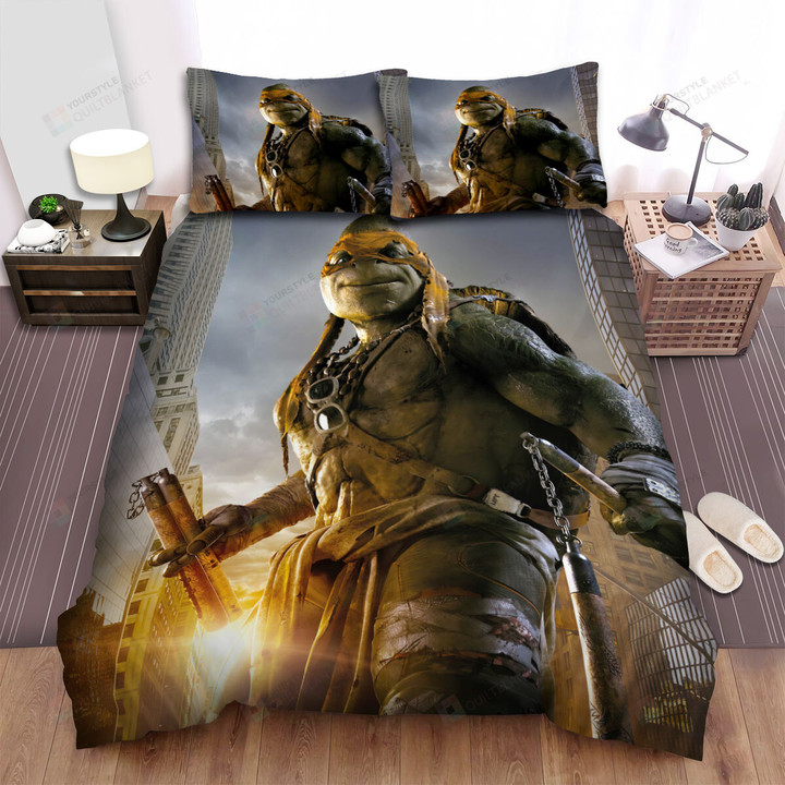 Teenage Mutant Ninja Turtles: Out Of The Shadows (2016) Poster Movie Poster Bed Sheets Spread Comforter Duvet Cover Bedding Sets Ver 2