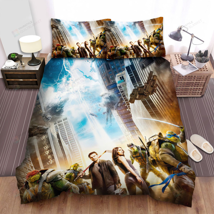 Teenage Mutant Ninja Turtles: Out Of The Shadows (2016) Poster Movie Poster Bed Sheets Spread Comforter Duvet Cover Bedding Sets Ver 4