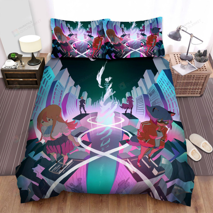Bna: Brand New Animal Different Paths Of Michiru & Nazuna Artwork Bed Sheets Spread Duvet Cover Bedding Sets