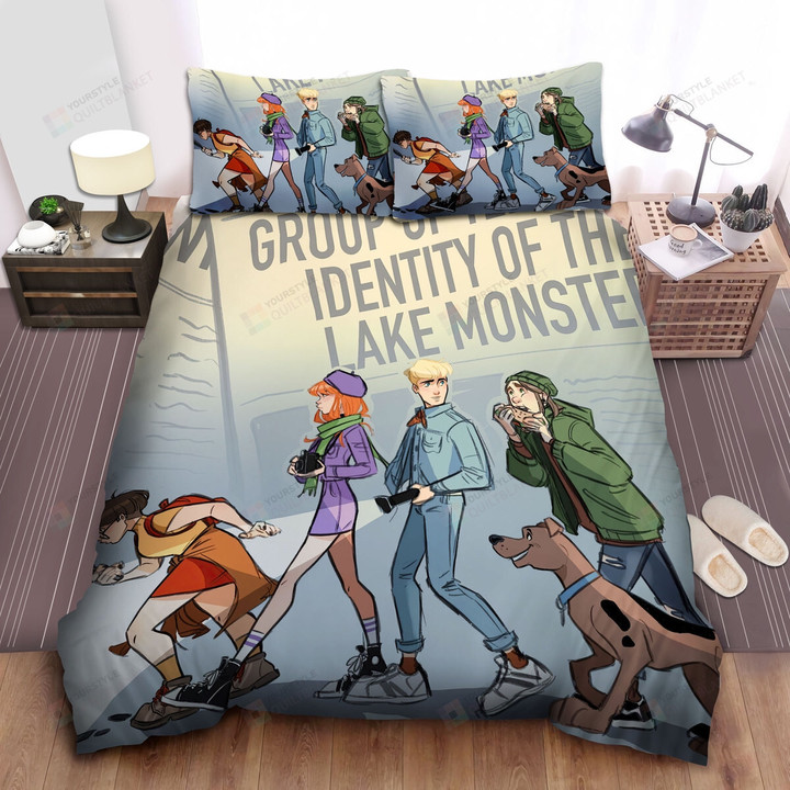 Scooby Doo Movies, Identity Of The Lake Monster Bed Sheets Spread Comforter Duvet Cover Bedding Sets