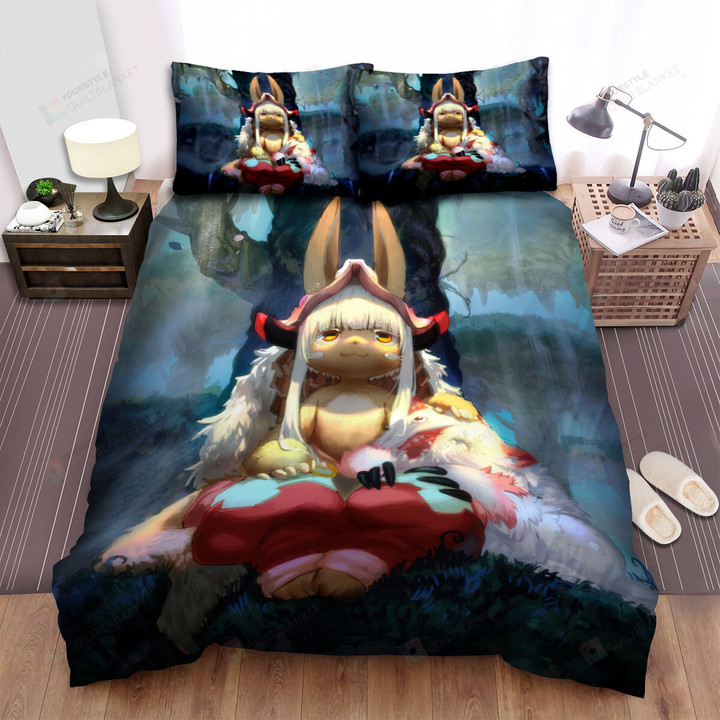 Made In Abyss Nanachi & Mitty Chilling In The Abyss Bed Sheets Spread Duvet Cover Bedding Sets