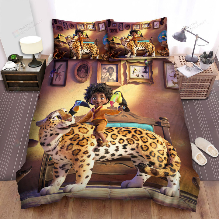 Encanto Antonio Riding A Leopard Bed Sheets Spread Duvet Cover Bedding Sets