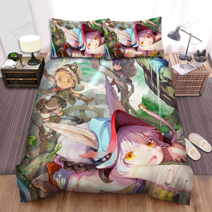 Made In Abyss Anime Series Riko, Regu & Nanachi Bed Sheets Spread Duvet Cover Bedding Sets