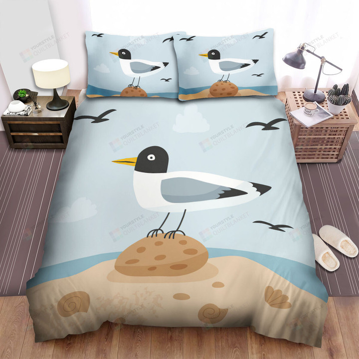 The Seagull On A Stone Bed Sheets Spread Duvet Cover Bedding Sets