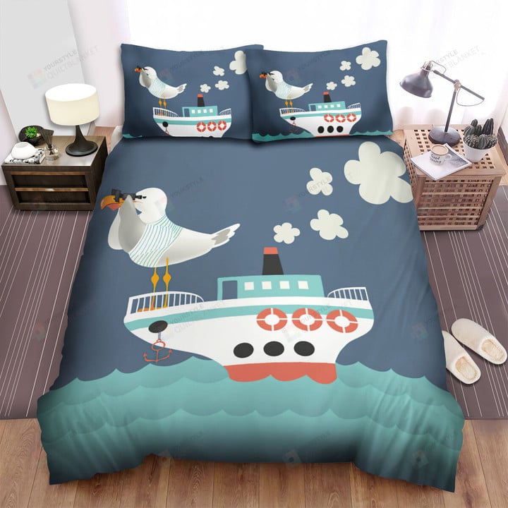 The Seagull On The Ship Bed Sheets Spread Duvet Cover Bedding Sets