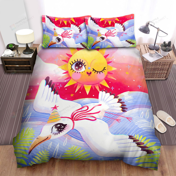 The Wildlife - The Seagull Under The Sun Bed Sheets Spread Duvet Cover Bedding Sets