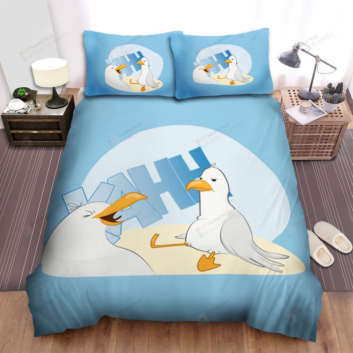 The Wildlife - The Seagull Is Annoyed Bed Sheets Spread Duvet Cover Bedding Sets