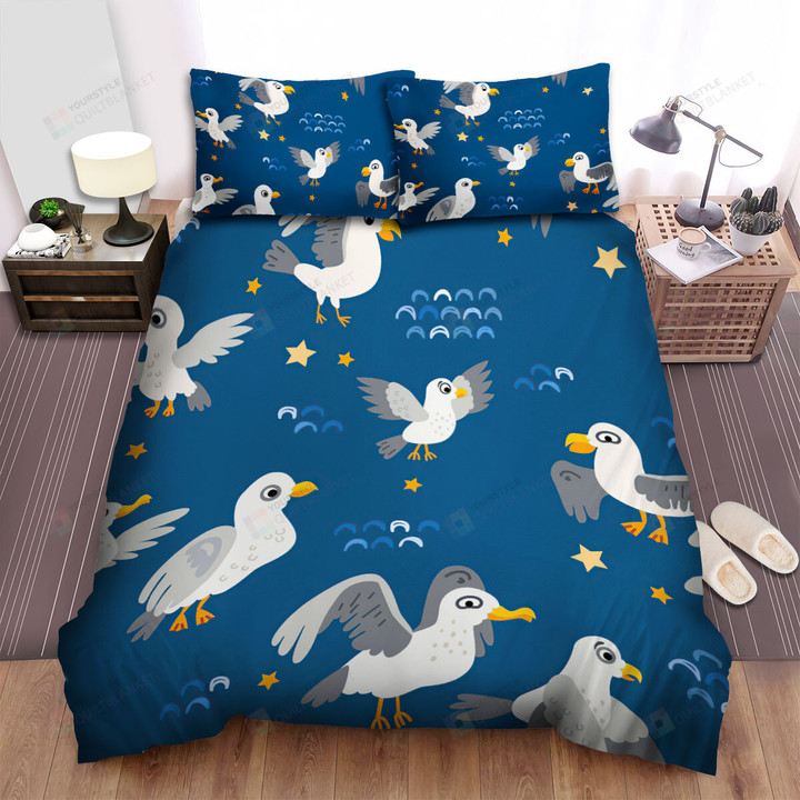 The Seagull And Stars Bed Sheets Spread Duvet Cover Bedding Sets